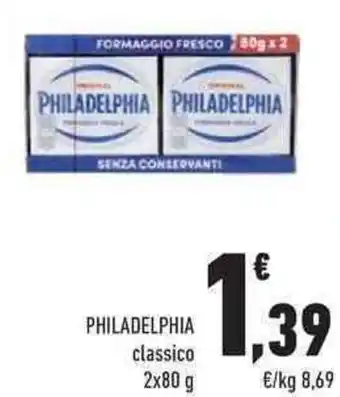 Philadelphia classico 2x80 g