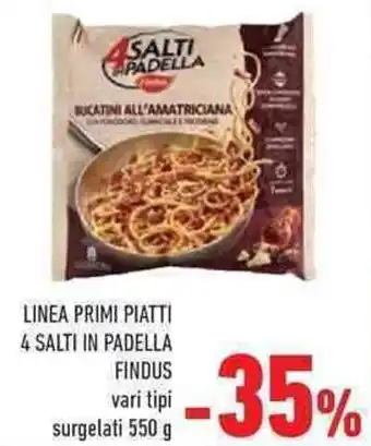 Conad City Findus Linea Primi Piatti 4 Salti in Padella vari tipi surgelati 550 g offerta