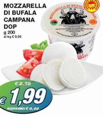 Prix Quality Mozzarella di Bufala Campana DOP g 200 offerta
