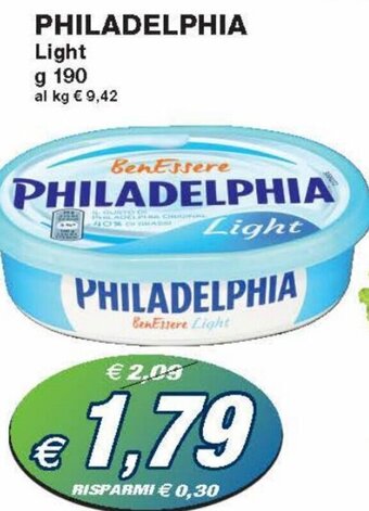 Prix Quality Philadelphia Light g 190 offerta