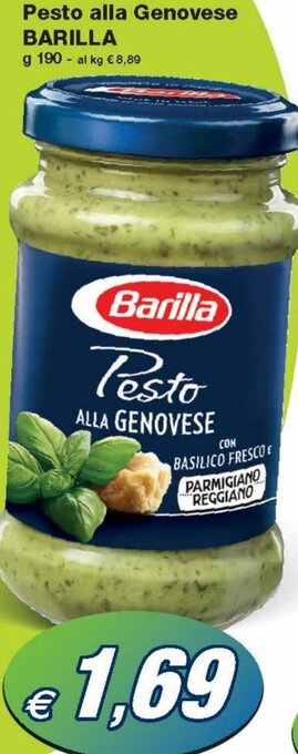 Prix Quality Barilla Pesto alla Genovese g 190 offerta