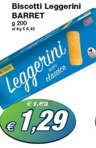 Prix Quality Barret Biscotti Leggerini g 200 offerta