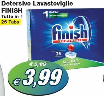Prix Quality Finish Detersivo Lavastoviglie Tutto in 1 26 Tabs offerta
