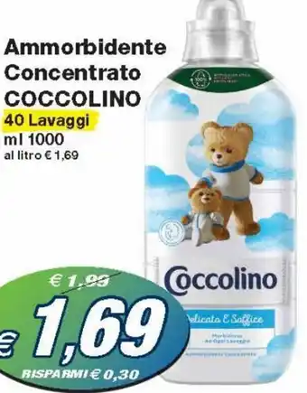 Prix Quality Coccolino Ammorbidente Concentrato 40 Lavaggi ml 1000 offerta
