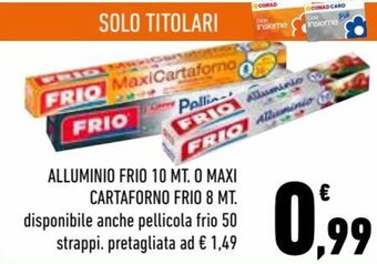 Frio Alluminio frio 10 mt o maxi cartaforno 8 mt.