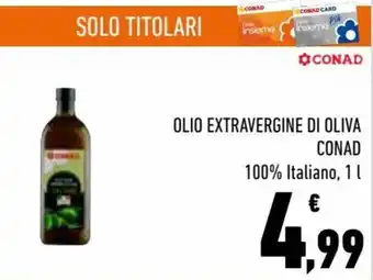 Conad City Conad Olio extra vergine di oliva 100% italiano 1 l offerta