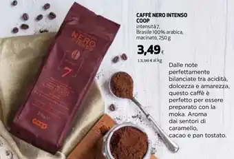 Coop Coop Caffè Nero intenso 250 g offerta