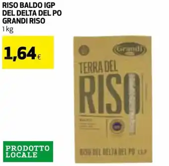 Coop Grandi Riso Baldo IGP del delta del po 1 kg offerta