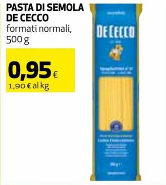 Coop De Cecco Pasta di semola 500 g offerta