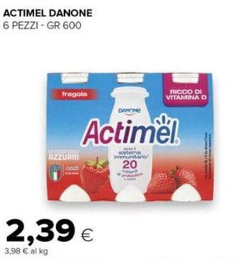 Tigre Danone Actimel 6 pezzi 600 gr offerta
