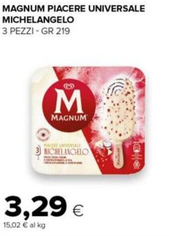 Tigre Magnum Piacere universale michelangelo 3 pezzi 219 gr offerta