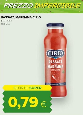Tigre Cirio Passata Maremma 700 gr offerta