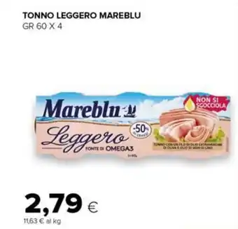 Tigre Mareblu Tonno leggero 60 gr x 4 offerta