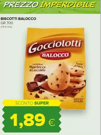 Tigre Balocco Biscotti 700 gr offerta