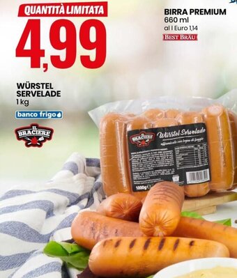 Eurospin Würstel Servelade 1 kg offerta