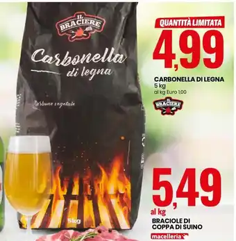 Eurospin Il Braciere carbonella 5 kg offerta