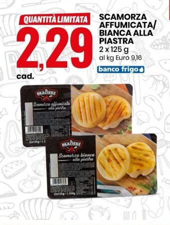 Eurospin Scamorza affumicata/bianca alla piastra 2 x 125 g offerta