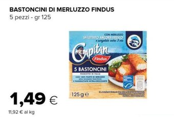 Tigre Findus Bastoncini di merluzzo 5 pezzi 125 gr offerta