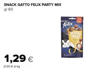 Tigre Felix Party Mix Snack Gatto gr 60 offerta