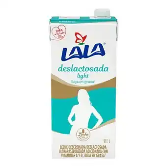 Soriana Mercado Leche lala deslactosada light baja en grasa 1 lt oferta