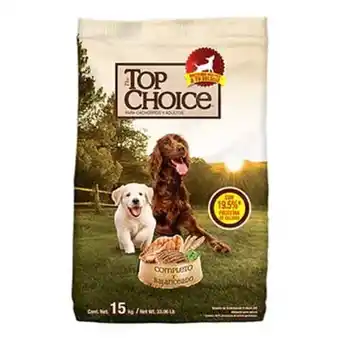 Soriana Híper Alimento para perro top choice 15 kg oferta