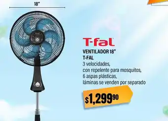 Woolworth Ventilador t-fal 18" 3 vel oferta