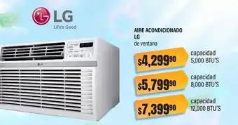 Aire acondicionado lg de ventana 5000 btu