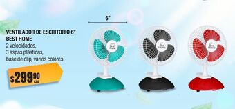 Woolworth Ventilador de escritorio 6" best home oferta