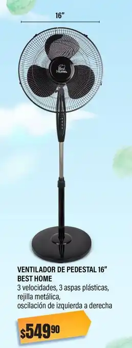 Woolworth Ventilador de pedestal best home 16" oferta