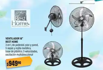 Woolworth Ventilador 18" best home oferta