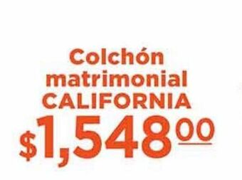 Colchón matrimonial california