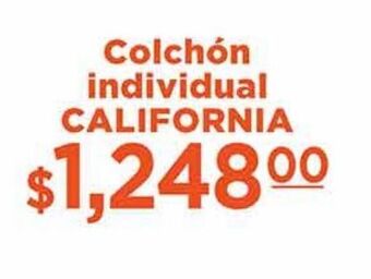 La Comer Colchón individual california oferta