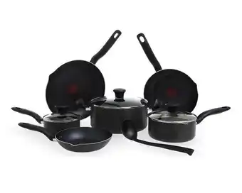 Batería de cocina t-fal 10 piezas de aluminio