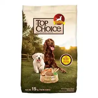Soriana Mercado Alimento para perro top choice 15 kg oferta