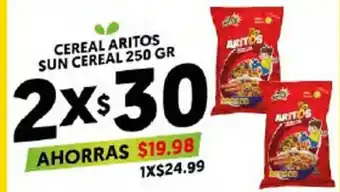 Merco Cereal Aritos Sun Cereal 250 gr oferta