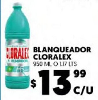 Merco Blanqueador Cloralex 950 ml o 1.17 lts oferta