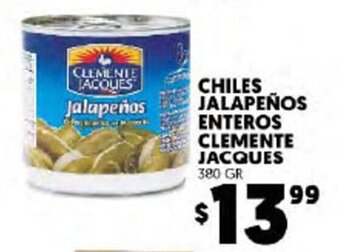 Merco Chiles jalapeños Enteros Clemente Jacques 380gr oferta