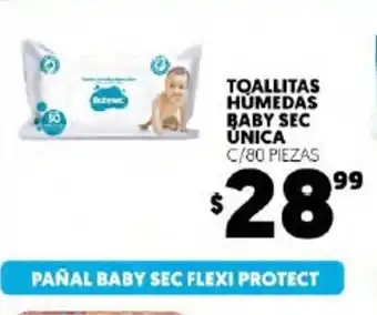 Merco Toallitas Humedas Baby Sec Unica c/80 Piezas oferta