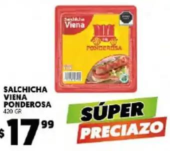 Merco Salchicha Viena Ponderosa 420 gr oferta