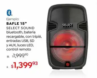 Bafle 15" select sound