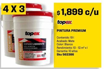 Pintura premium 19 l blanco