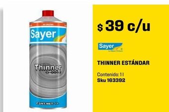 Sodimac Homecenter Thinner estándar 1 l oferta