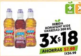 Merco Bebida Bonafont Kids Variedad 300 ml oferta