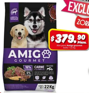 Zorro Alim Perro Amigo Gourmet Bulto 1-22kg oferta