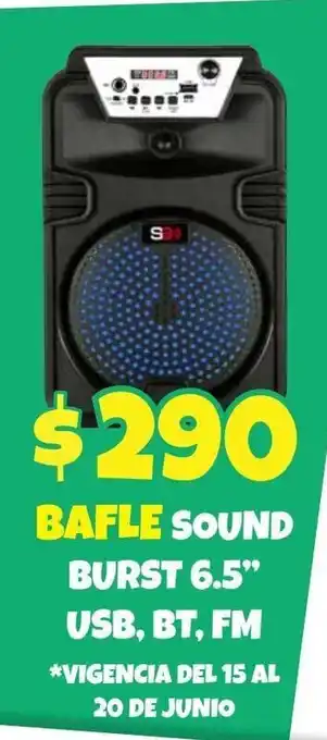 Bafle Sound Burst 6.5" USB. BT, FM
