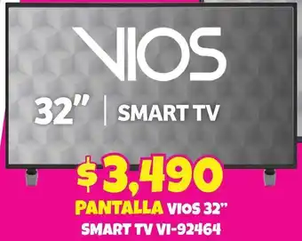 Soriana Híper Pantalla VIOS 32" Smart TV VI-92464 oferta