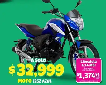 Soriana Híper Moto 125Z Azul oferta