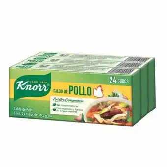 Sam's Club Caldo de pollo knorr 3 pzas con 24 cubos c/u oferta