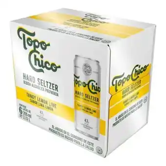 Cooler topo chico tangy lemon lime 355 ml