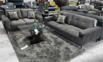 Sala boal capra 3-2 aria gris/pain blue safari c/4 cojines